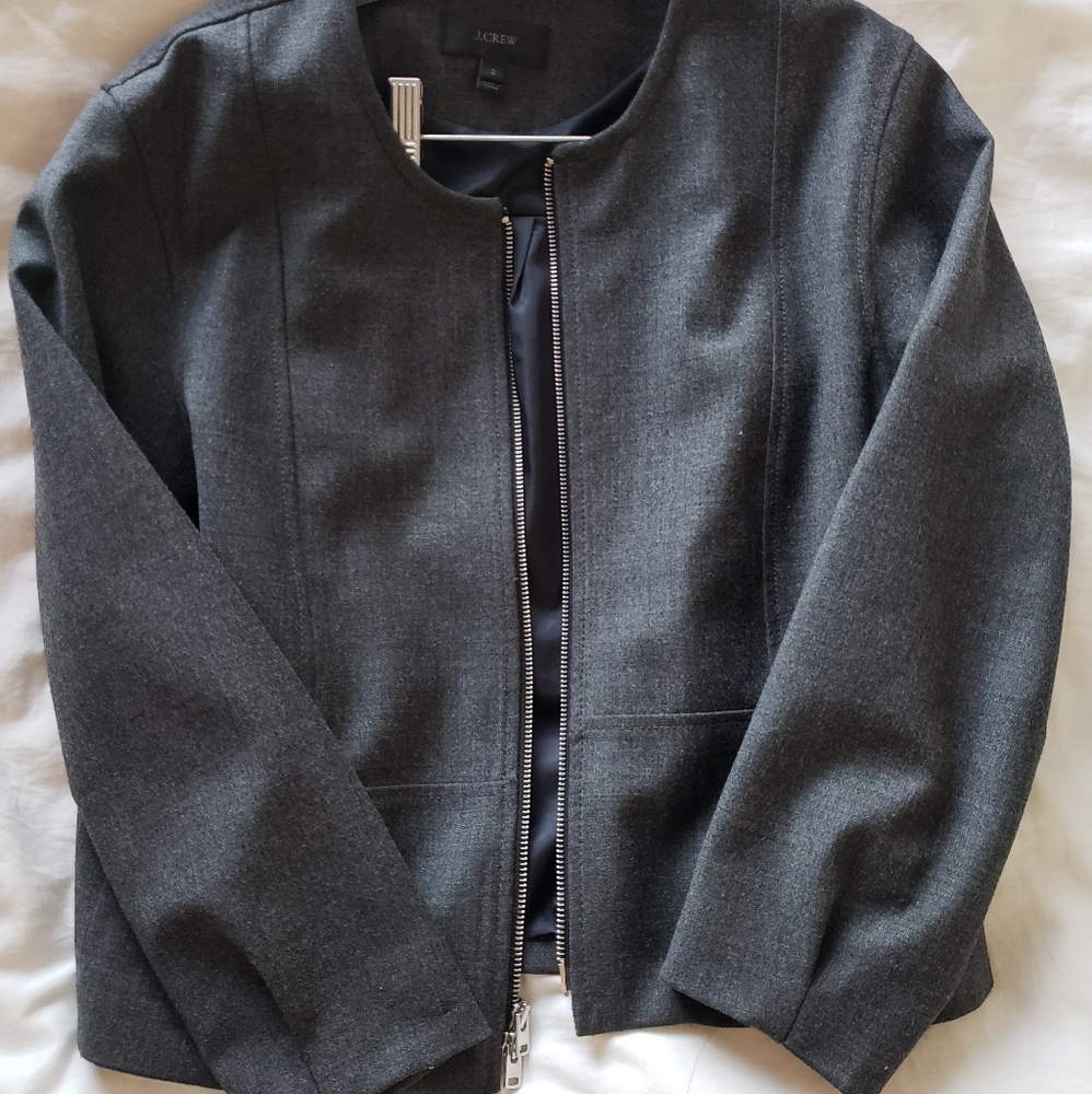 J. Crew Crepe Bomber
